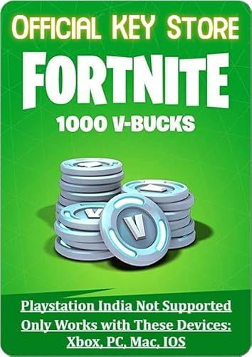 Fortnite 1000 V-Bucks Gift Card Code Only (NO CD/DVD)