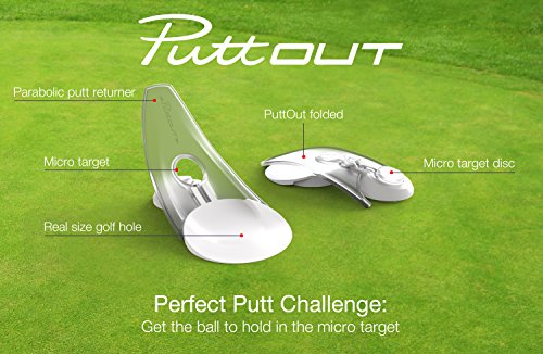 Puttout Pressure Putt Trainer - Perfect Your Golf Putting (White) #TOP7