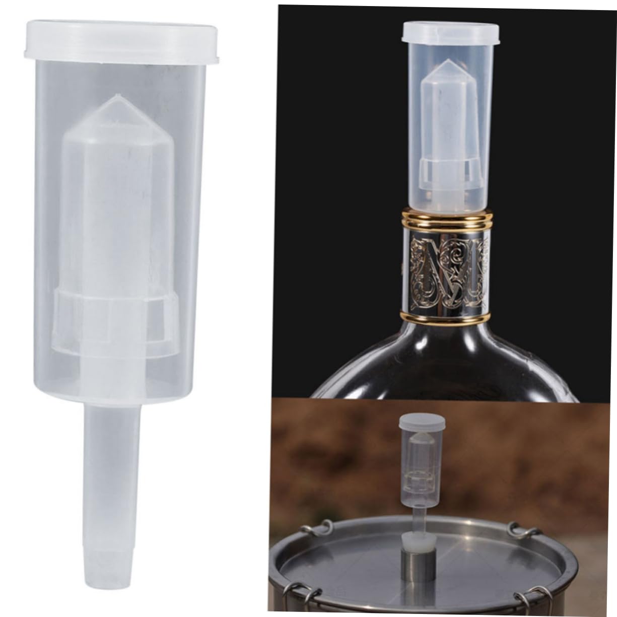 Garneck Brewing Accessory 1 Set of Silicone Valves Gas Locks for Making Wine Oxygen Proof