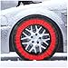 4PCS Snow Socks for Tires, Advanced Tire Chains Alternative for Car, Easy Install Textile Traction Covers for Winter Driving Emergency Snow Grip