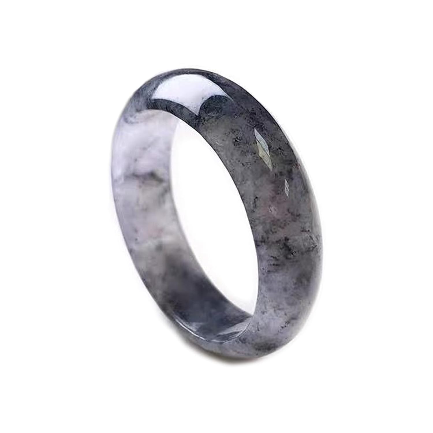 DNTENG Natural Jade Band Ring Grade A Burma Jade Rings for Women Men Myanmar Type A Jadeite Jewelry Gift Engagement Ring (... - Review, Price and Buying Guide