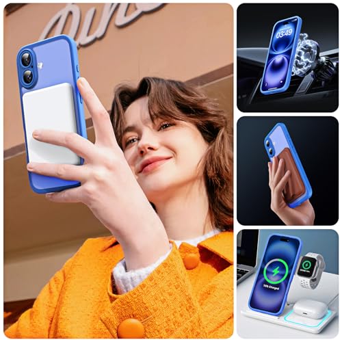TOCOL Magnetic for iPhone 16 Plus Case, Upgraded Full Camera Protection, Fit for MagSafe, Rugged Phone Case for iPhone 16 Plus 6.7 Inch, Drop Protection, Anti-Scratch, Blue by TOCOL - Image 6