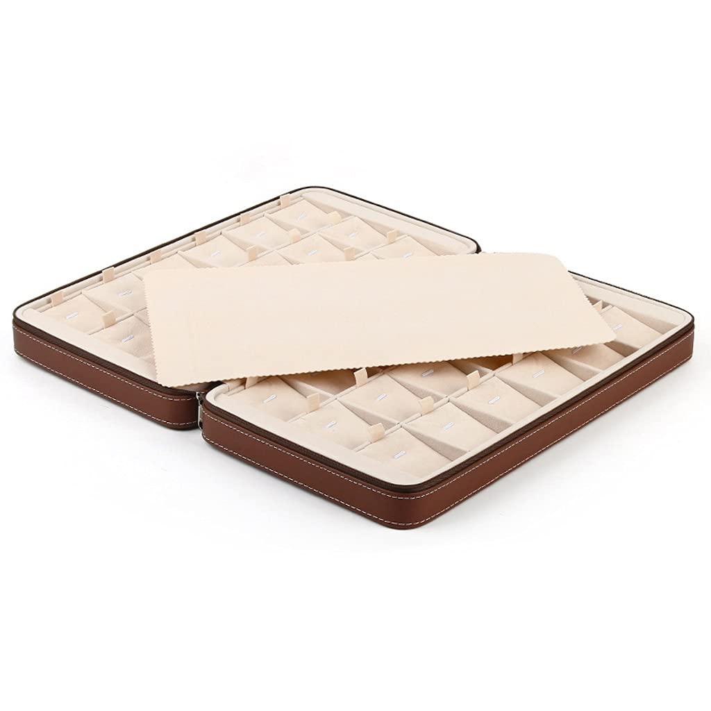 Boîte de rangement de bijoux anti-nœud avec étui portable multifonction - 7
