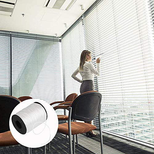 Miniatura 6 de Kbnian Cuerda Para Estores Cuerda Para Cortinas Venecianas 150yardas 1mm Cuerda De Persiana Veneciana Cordón Trenzado De Polipropileno Rollo De Cordon Trenzado Para Persiana Veneciana - Blanca