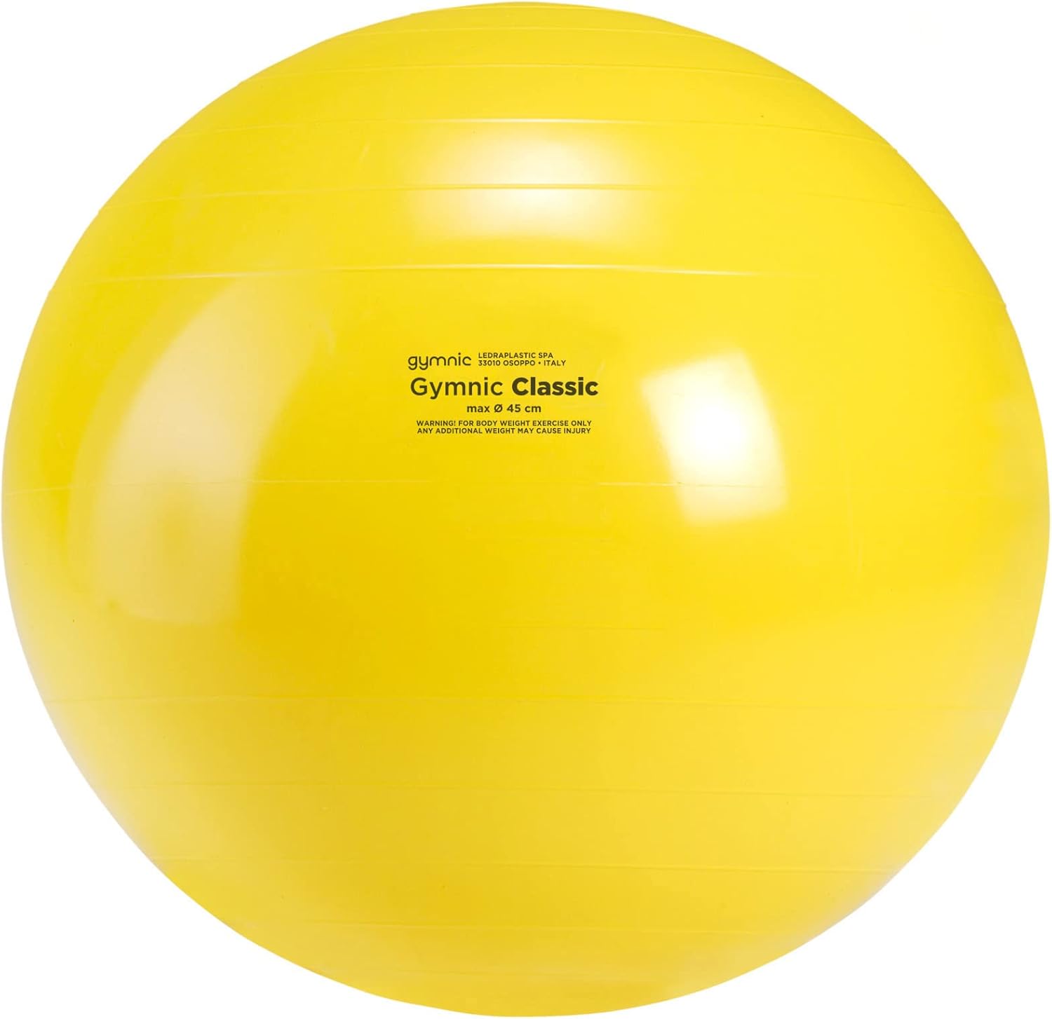 Gymnic Classic Ball, Yellow, 45cm / 18" (9545)