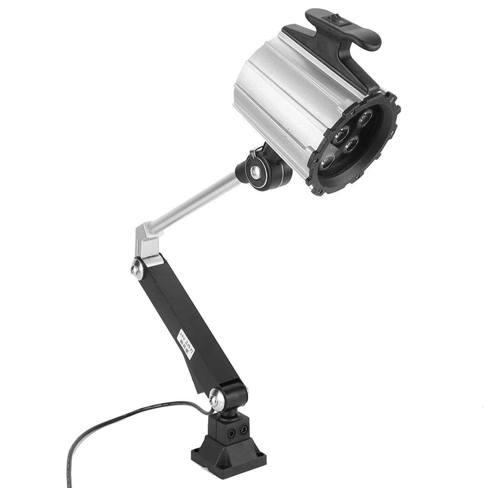 Lampada da lavoro a LED, faro da lavoro a LED multiuso, libri di lettura per la manutenzione di ricambi auto per officina meccanica per tornio(Silver black)