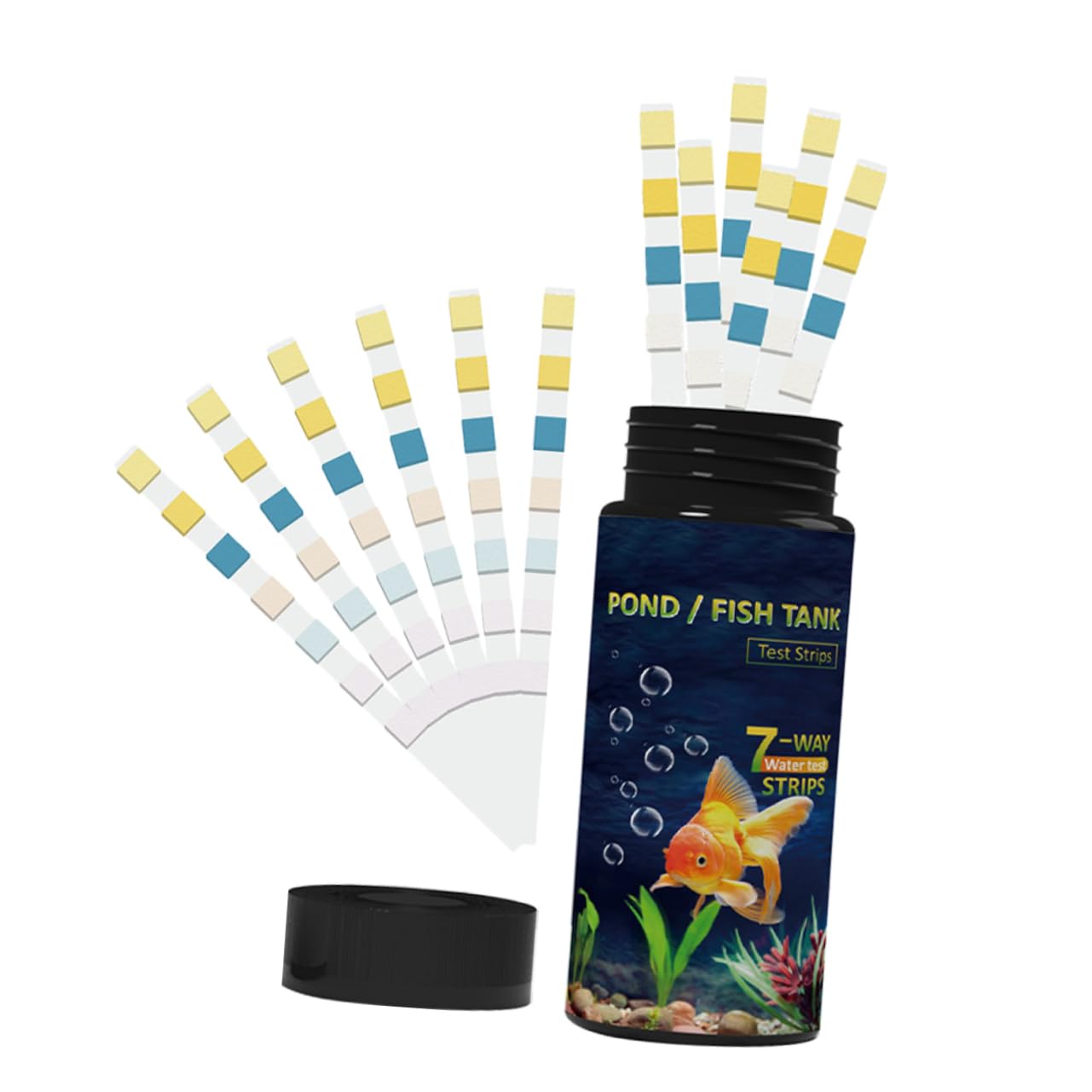 MAGICLULU 5 Sätze Teststreifen Für Die Wasserqualität Testen Tank Fisch Bausatz Aquarium Wassertest Pool Teststreifen Erkennung Für Poolwasser Tester Für Wasser Pvc 50 Stück * 5