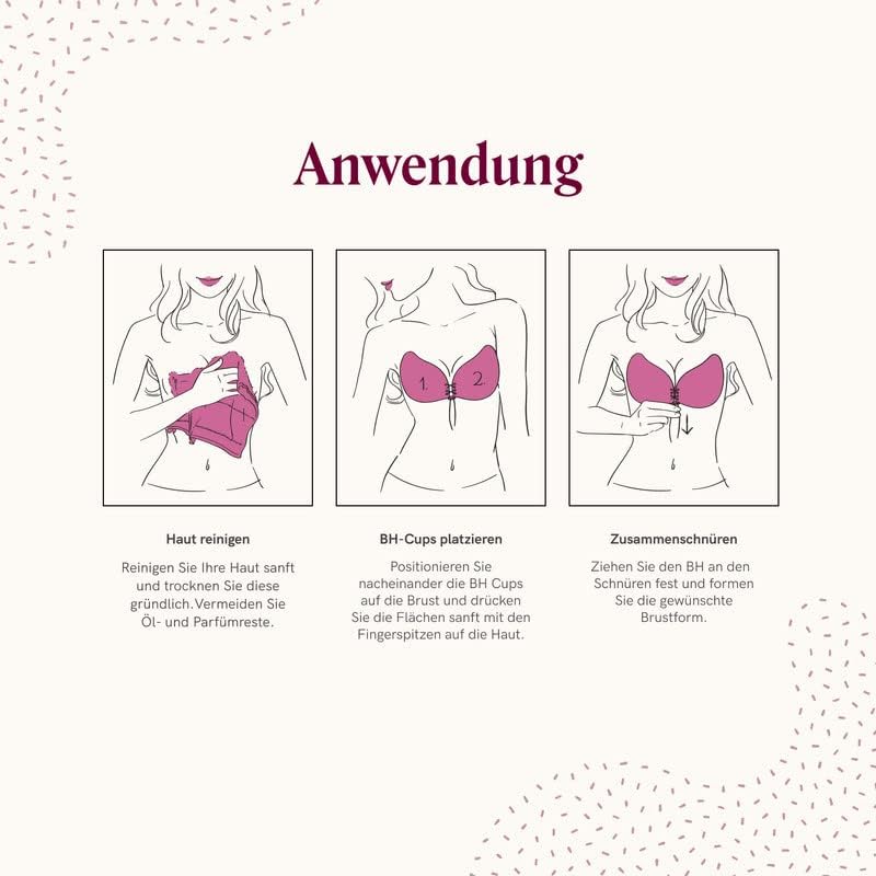 SPRINGSY Klebe BH Push Up für perfektes Dekolleté Trägerloser BH