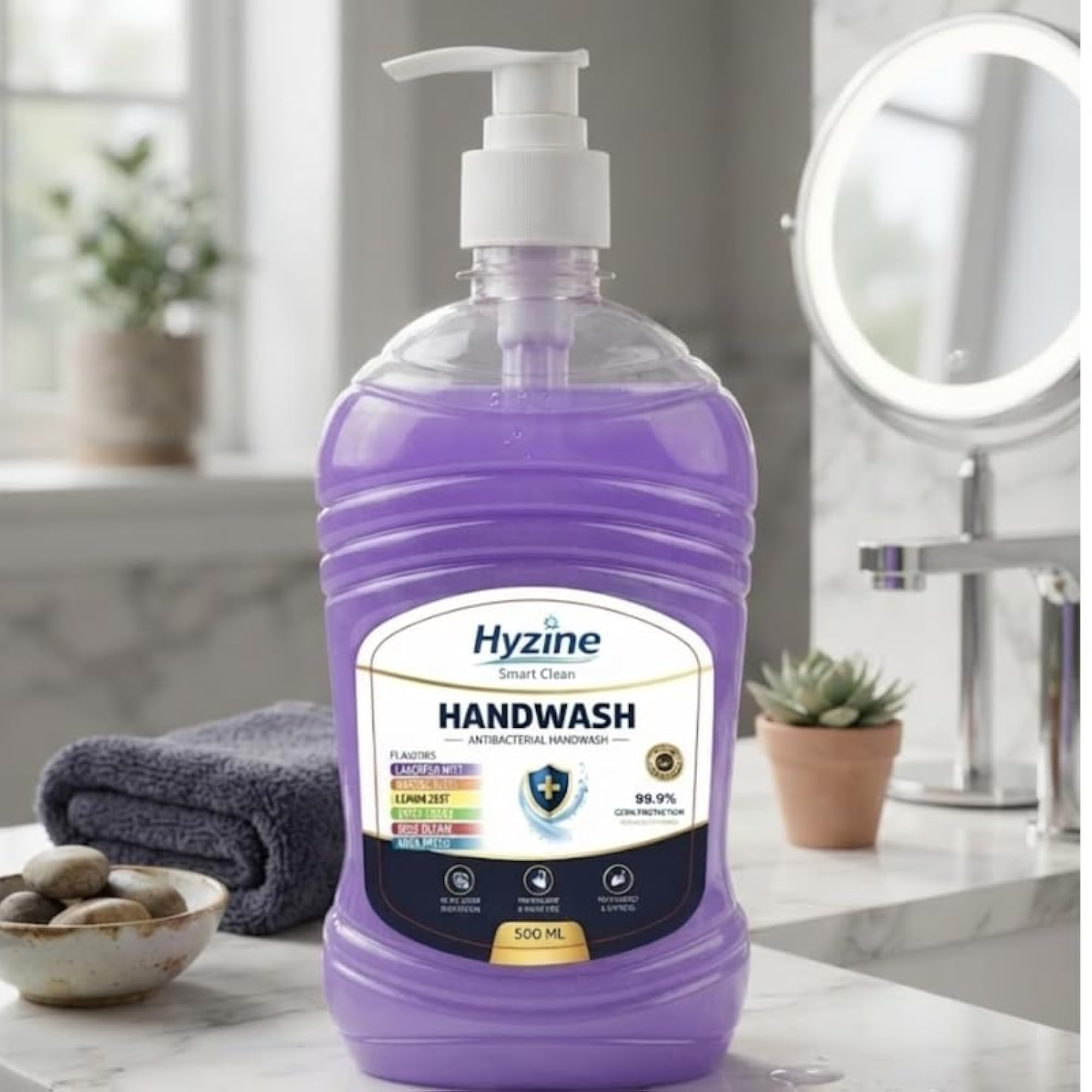 Smart Clean Lavender Fragrance Liquid Hand Wash 500ml