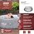 Bestway Coleman Sicily AirJet Large Round 5 to 7 Person Inflatable Hot Tub Portable Outdoor Spa with 180 AirJets and EnergySense Cover, Grey