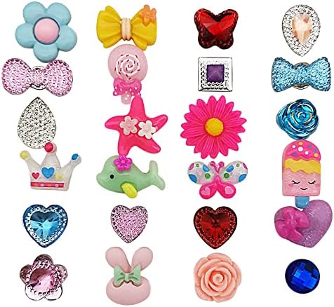 24 Pieces Kids Jewelry Rings for Little Girls Toddler, Party Favor Pretend Princess Dress Up Jewelry Accessories, Adjustable Size