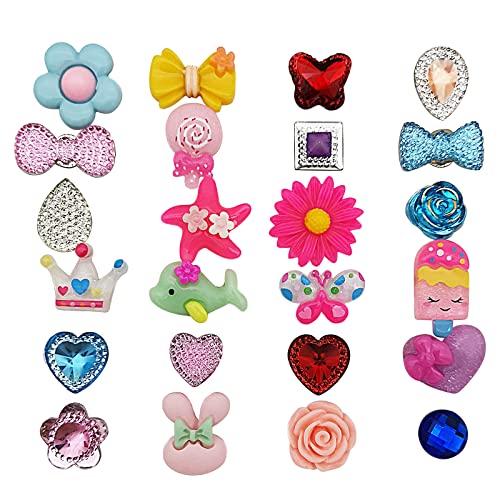 24 Pieces Kids Jewelry Rings For Little Girls Toddler, Party Favor Pretend Princess Dress Up Jewelry Accessories, Adjustable Size #TOP2