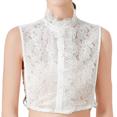 LoudSung Faux col amovible en mousseline Cover