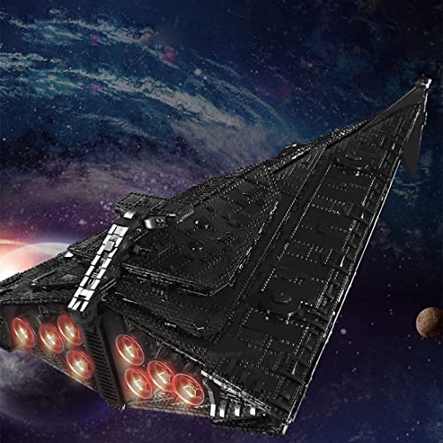 YPZ Technik Sternenzerstörer Modell Mit Display-Ständer, Interstellar Star Destroyer,10368 Teile Klemmbausteine Modelle… – Bild 3