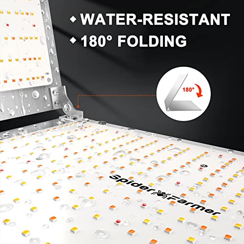 Spider Farmer Sf7000 Led Grow Light With Samsung Lm301B Diodes & Dimmable 650W Commercial Full Spectrum Grow Light For Indoor Plants Veg Bloom Growing Lamps Detachable Driver 2.8 Umol/J #TOP4