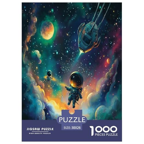 Puzzle de astronauta de 1000 piezas, el regalo de entretenimiento creativo ideal