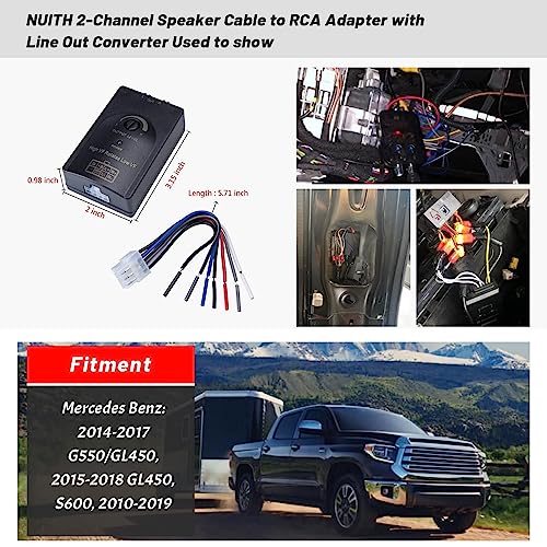 Adaptador de cable de alta a baja NuIth con encendido RCA automático 5