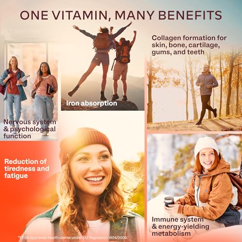 High Strength Natural Vitamin C Capsules 1000mg - 180 Vitamin C Tablets - Acerola Fruit Extract - with Citrus Bioflavonoids and Rosehip - VIT C Supports Immune Function- 3 Months Supply - 100% Vegan - Image 4