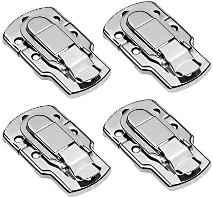 4pcs Tool Box Hasp, Luggage Suitcase Hasps Latches Buckle Lock Clasp Clamp