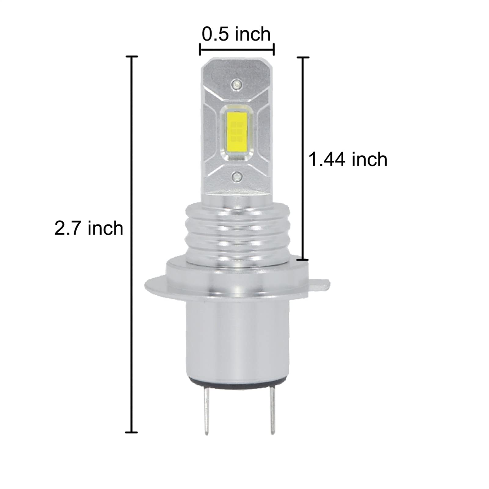 Phares Ampoules de Phare LED H7 LED de 6000lm Ampoules LED 60W Blanc 6000K CSP CSP PIECHE DE Voiture DE Voiture DE Voiture DE LED 12V 24V H7 HeadLamp (Socket Type : H7)