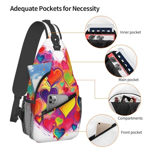 Bolso cruzado tipo sling para hombre y mujer negro miniatura 4