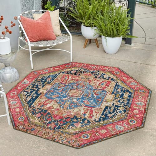 Tapete decorativo Unique Loom octagonal 7'1"