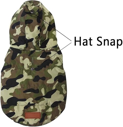 Miniatura 4 de vecomfy - Sudadera con capucha para perro, forro polar y algodón, extra cálida, para invierno, chaqueta para perro pequeño, abrigos con capucha para