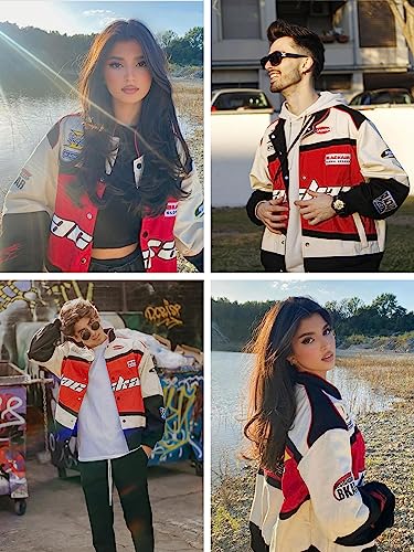 Aelfric Eden Men's Motorcycle Jacket Blackair Moto Varsity Baseball Jacket Women Vintage Coats #TOP3