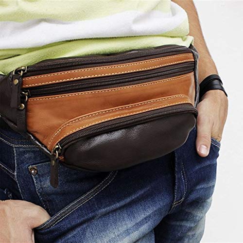 Pochete Masculina de Couro Fred - Chocolate/Pinhão