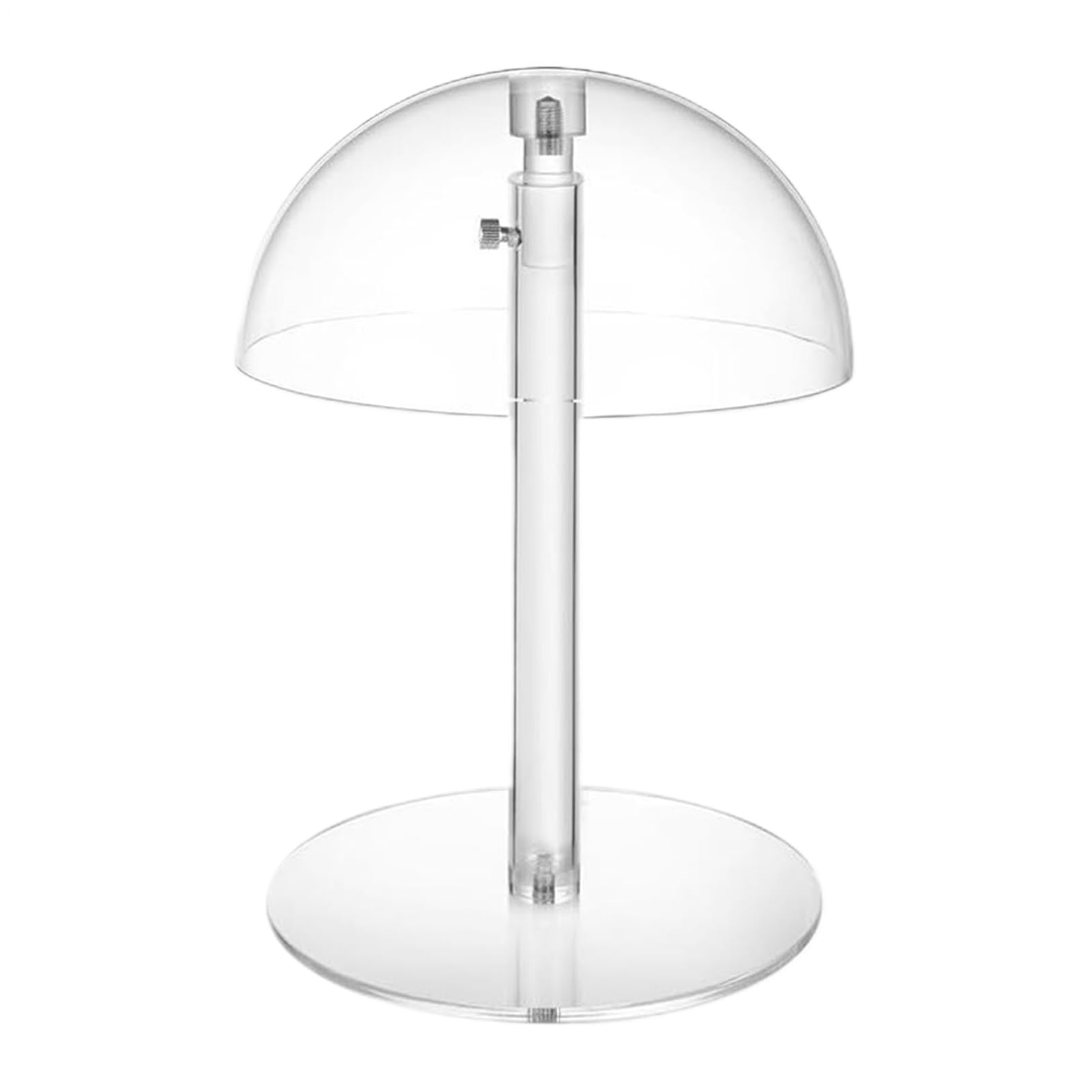 Support de chapeau transparent réglable et écran de support de perruque