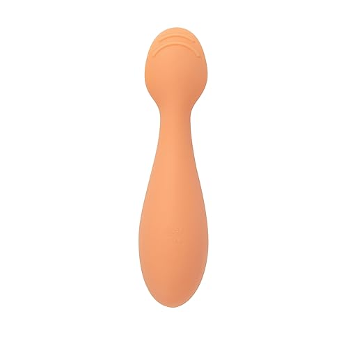 Miniatura 4 de Nuby Mini cucharas de silicona  (paquete de 2) cucharas de destete para bebés  4+ meses  naranja