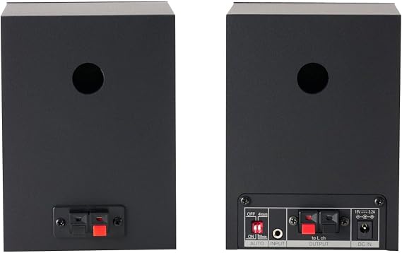 Fostex PM0.1BD Active Desktop Speakers with Builtin Subwoofer, Bluetooth & USB Connectivity, Compact 2.1 Channel Audio System for PC and Home Use