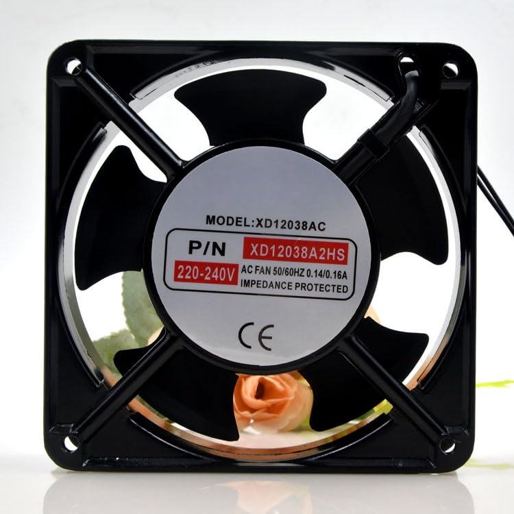 Ventilador axial de 220V XINDAFAN XD12038A2HS con rodamiento de bolas para armarios eléctricos