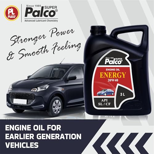 Image of PALCO Energy 20W40 Engine Oil for Cars - Multigrade Car Engine Oil 3 Ltr (Pack-3)