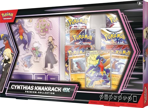 Pokémon-Sammelkartenspiel: Premium-Kollektion Cynthias Knakrack-ex (3 holografische Karten und 6 Boosterpacks) – Bild 4