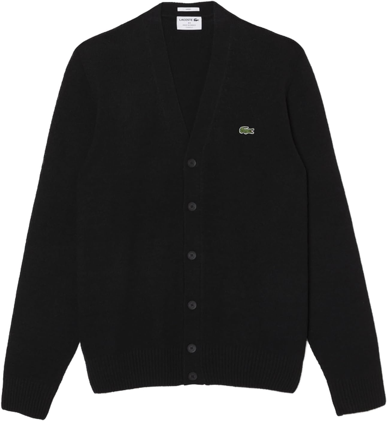 Lacoste Mens French Made V Neck Cashmere Cardigan