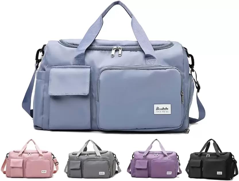 Nylon Foldable Travel Duffle Travel Bag, Large Capacity Folding Bag Waterproof Multipurpose Bag (Multicolor, 38 L)