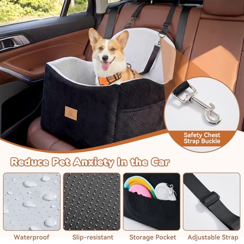 LUXYBEE Dog Booster Seat with Waterproof Layer
