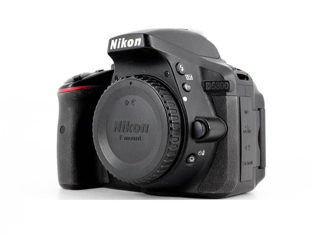 Nikon D5300 Kit con objetivo AF-P 18-55mm VR - Cámara réflex digital de 24.2 Mp (pantalla 3.2", estabilizador óptico, grabación de vídeo Full HD), color negro - [Versión europea]
