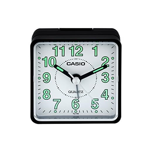 Casio TQ-140-1B Tq140 Travel Alarm Clock - Black