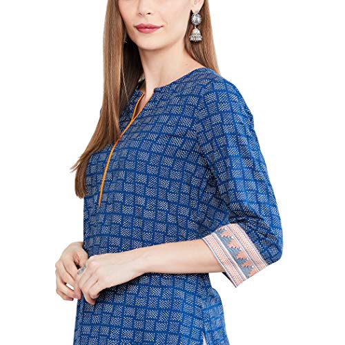 Image of Max Women Cotton Straight Fit Printed Straight Kurta