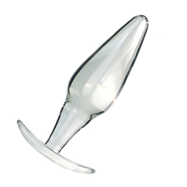 Glass Butt Plug Anal Trainer Prostate Massager Crystal G-spot Dildo Cylinder Shaped Pleasure Wand Crystal Penis Glass Sex