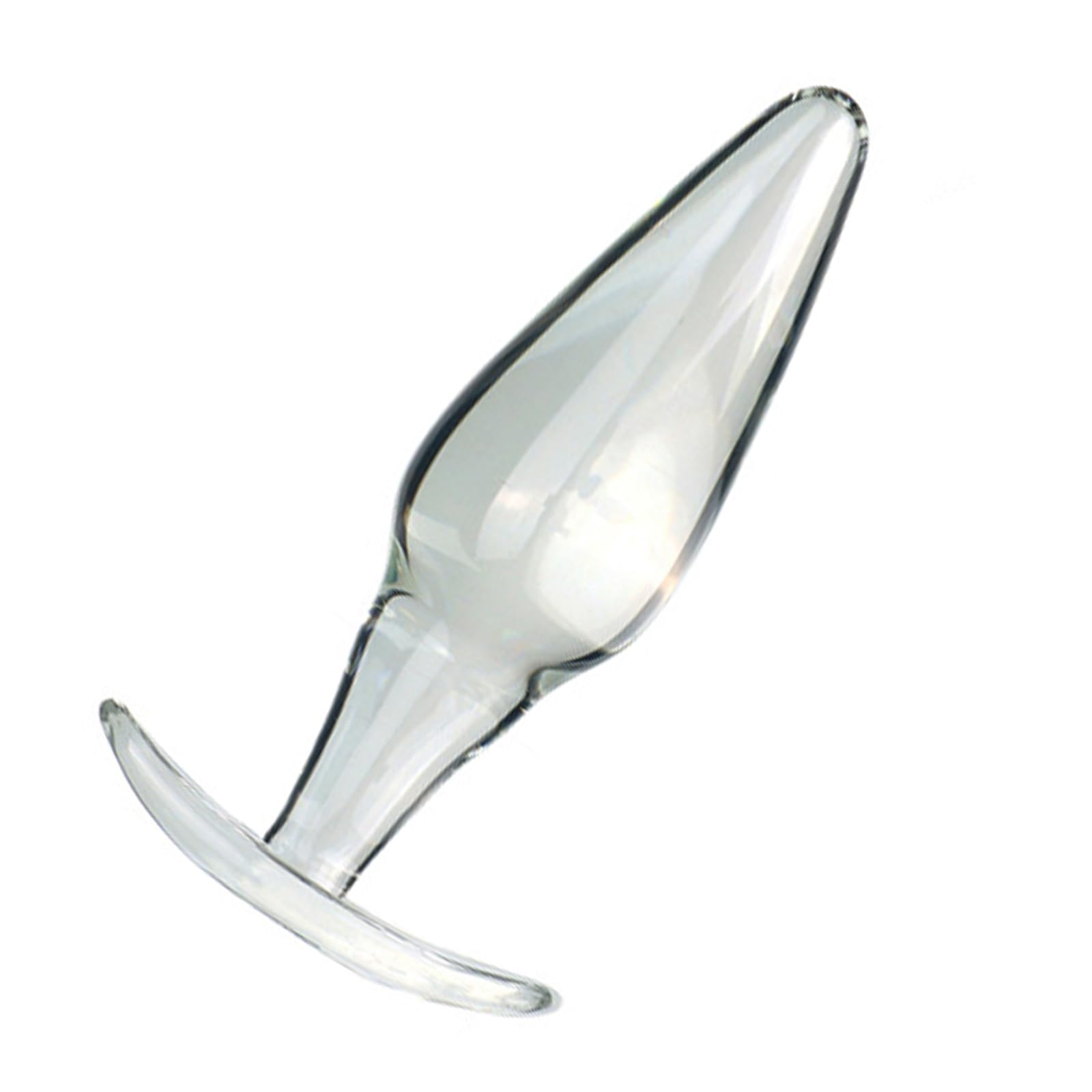Glass Butt Plug Anal Trainer Prostate Massager Crystal G-spot Dildo Cylinder Shaped Pleasure Wand Crystal Penis Glass Sex
