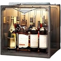 Amazon｜Riuuyyi 小型ウイスキー棚 ウイスキーラック アクリルドア付