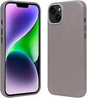 Vista 11 de alto Funda de cuero compatible con iPhone 15 Plus y 14 Plus, serie original, funda protectora de cuero italiano (6.7 pulgadas, marrón)