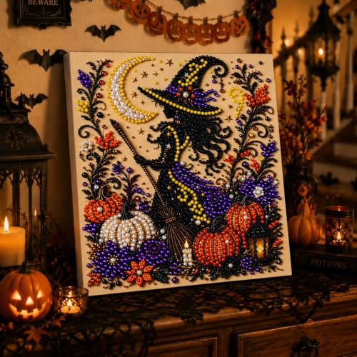 Halloween and Christmas DIY Pearl and Diamond Painting Set (Halloween-A) by XOSGBQZ - Used condition - Image 4