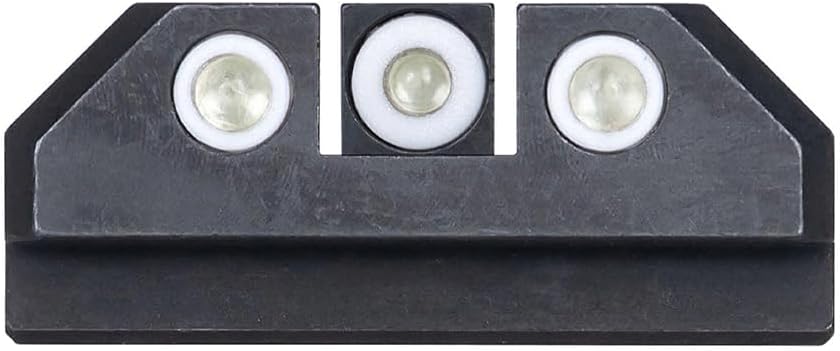Night Fision Tritium Night Sight Set for CZ USA P-07/P-09 - Perfect Dot Front Sight with Added Daytime Ring - Front Ring Color Options - Various Sight Styles
