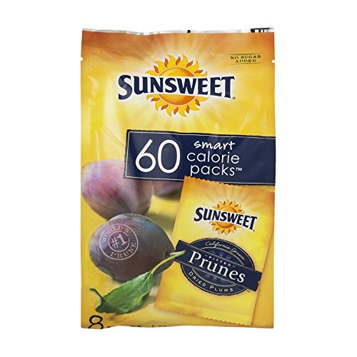 Sunsweet Pitted Prunes Smart 60 Calorie Packs (Pack of 3)