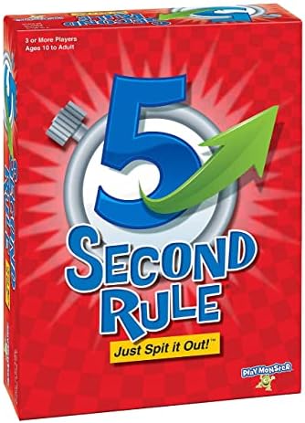 5 Second Rule Party Game - 2nd Edition - Think Fast and Shout Out Answers - Ages 10+