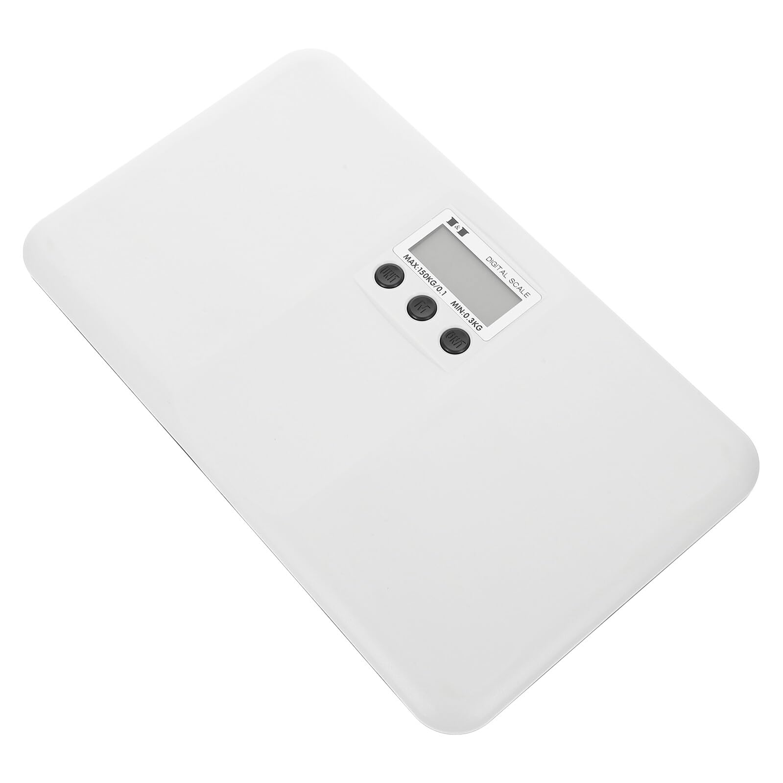 Toddmomy Balance Électronique Numérique Conversion D’unités Capacité 150kg Affichage Digital Design Plat en Plastique Blanc pour Bébé et Animaux de Compagnie pour Usage Domestique